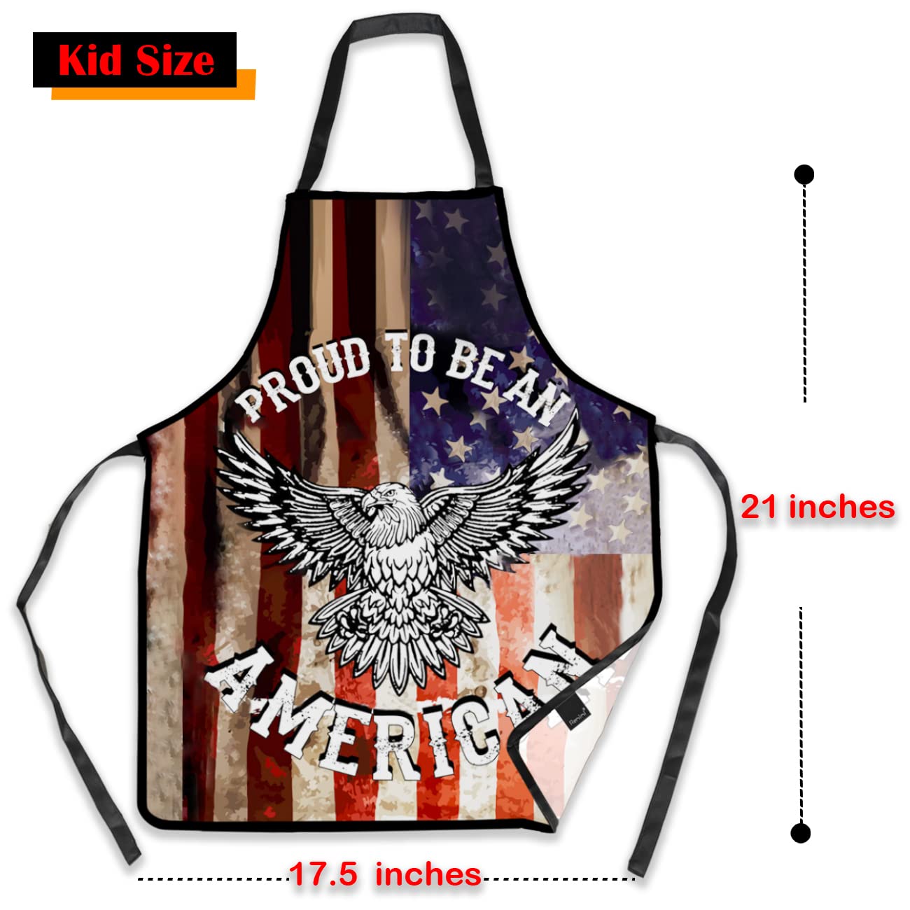 Remimi Christmas Apron Set 2 Pack Waterproof Kitchen Chef Thanksgiving Aprons Parent Child Matching - Image 4