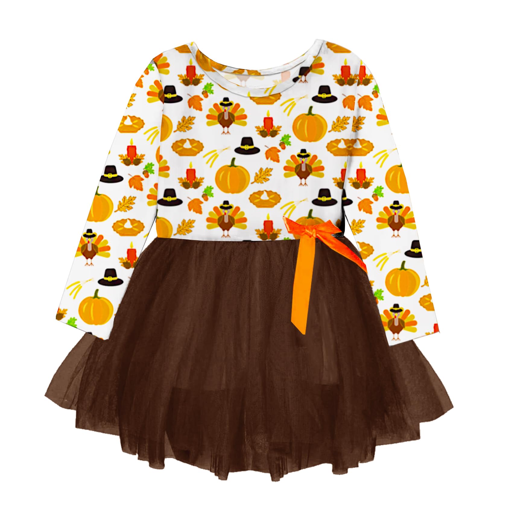 Remimi Christmas Toddler Girl Dress Xmas Ruffle Layered Tutu Dresses 1-6 Years - Image 3