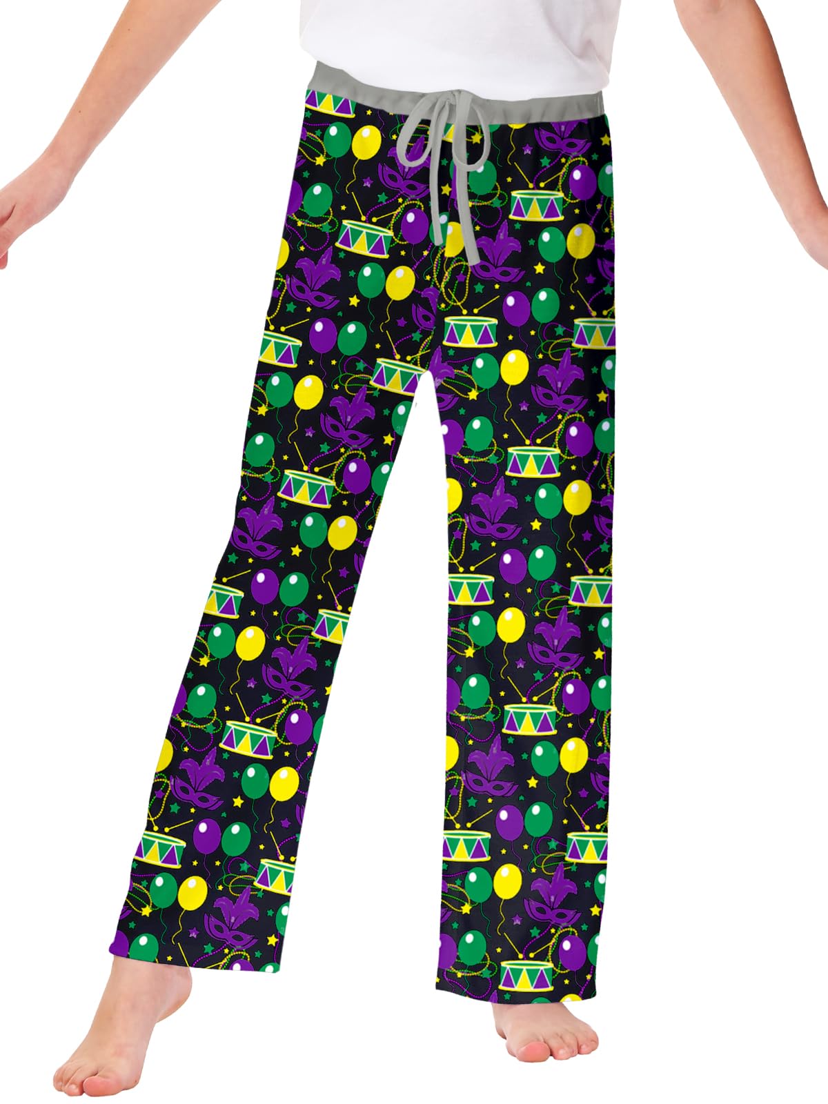 Remimi Girl Boy Plaid Pants Drawstring Summer Casual Loose Bottoms 5-14 Years - Image 6