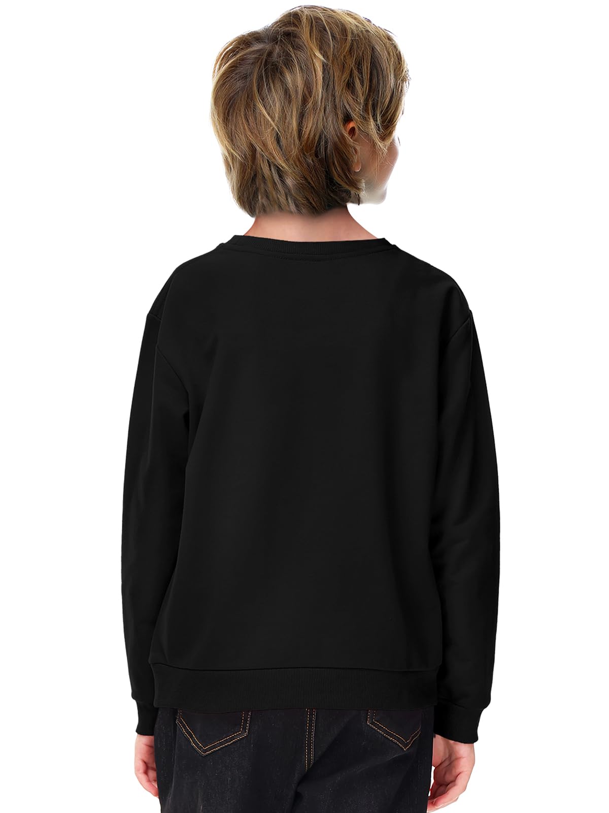 Remimi Kids Christmas Sweatshirts Boys Dabbing Santa Pullover Tops Fancy Long Sleeve Ugly Black Shirt 9-10 Years - Image 7