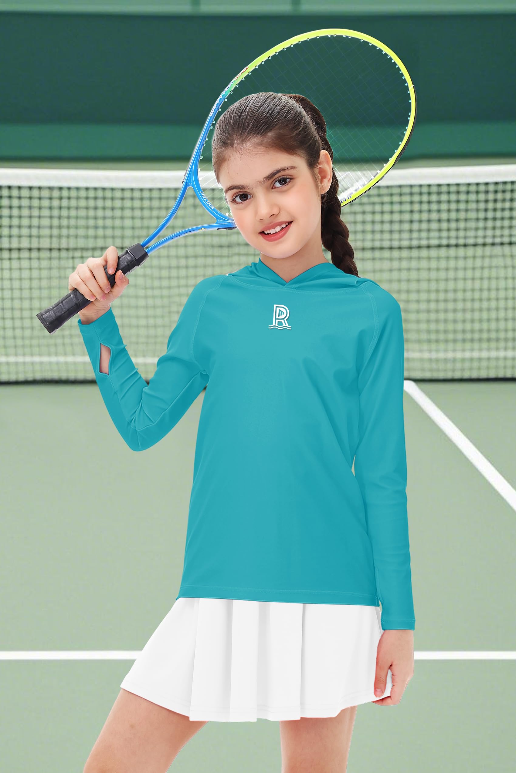 Remimi Kids Sun Shirt Rash Guard Quick Dry Sun Protection Athletic Hoodie Hiking Shirts 3-12 Years - Image 3