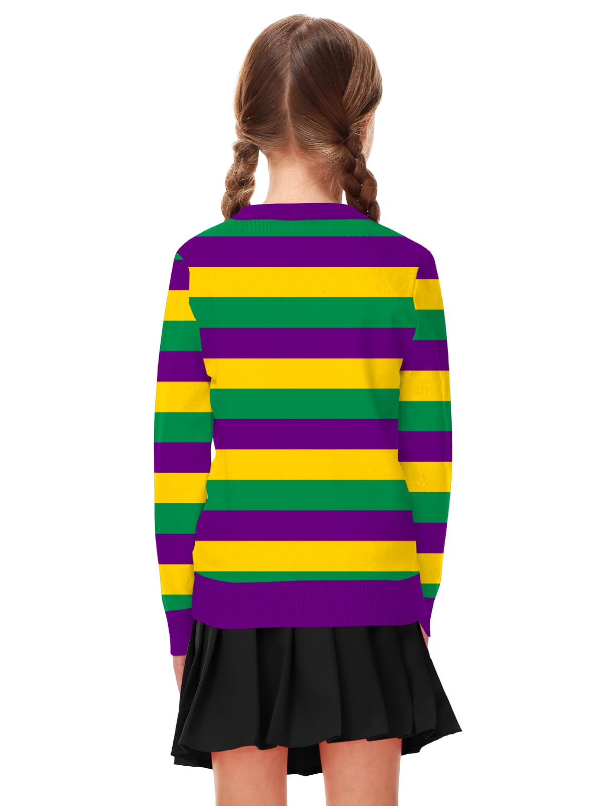 Remimi Kids Valentines Print Sweater Boys Girls Mardi Gras Long Sleeve Sweatshirt 5-14 Years - Image 7