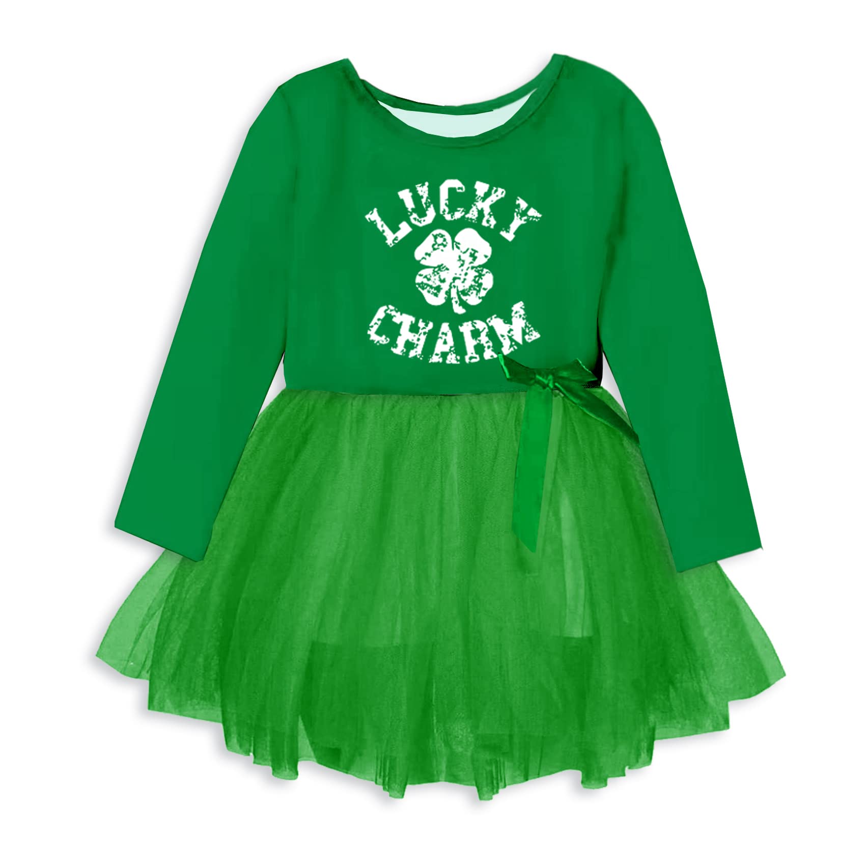 Remimi St Patricks Day Toddler Girl Dress Irish Ruffle Layered Tutu Dresses 1-6 Years - Image 3