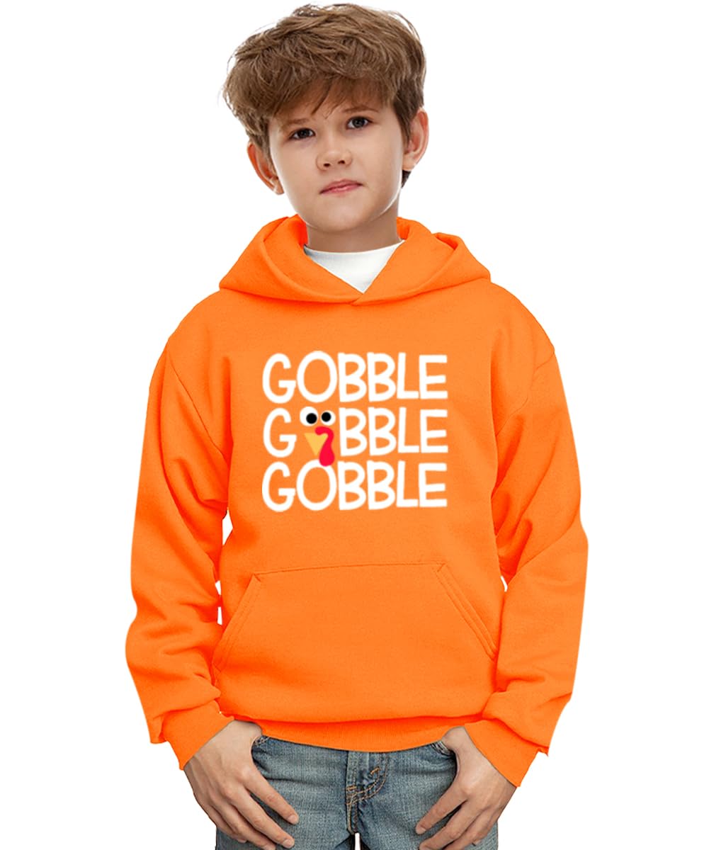 Remimi Unisex Kids Christmas Hoodie Boy Girl Thanksgiving Day Sweatshirt with Pocket 5-14 Years - Image 4