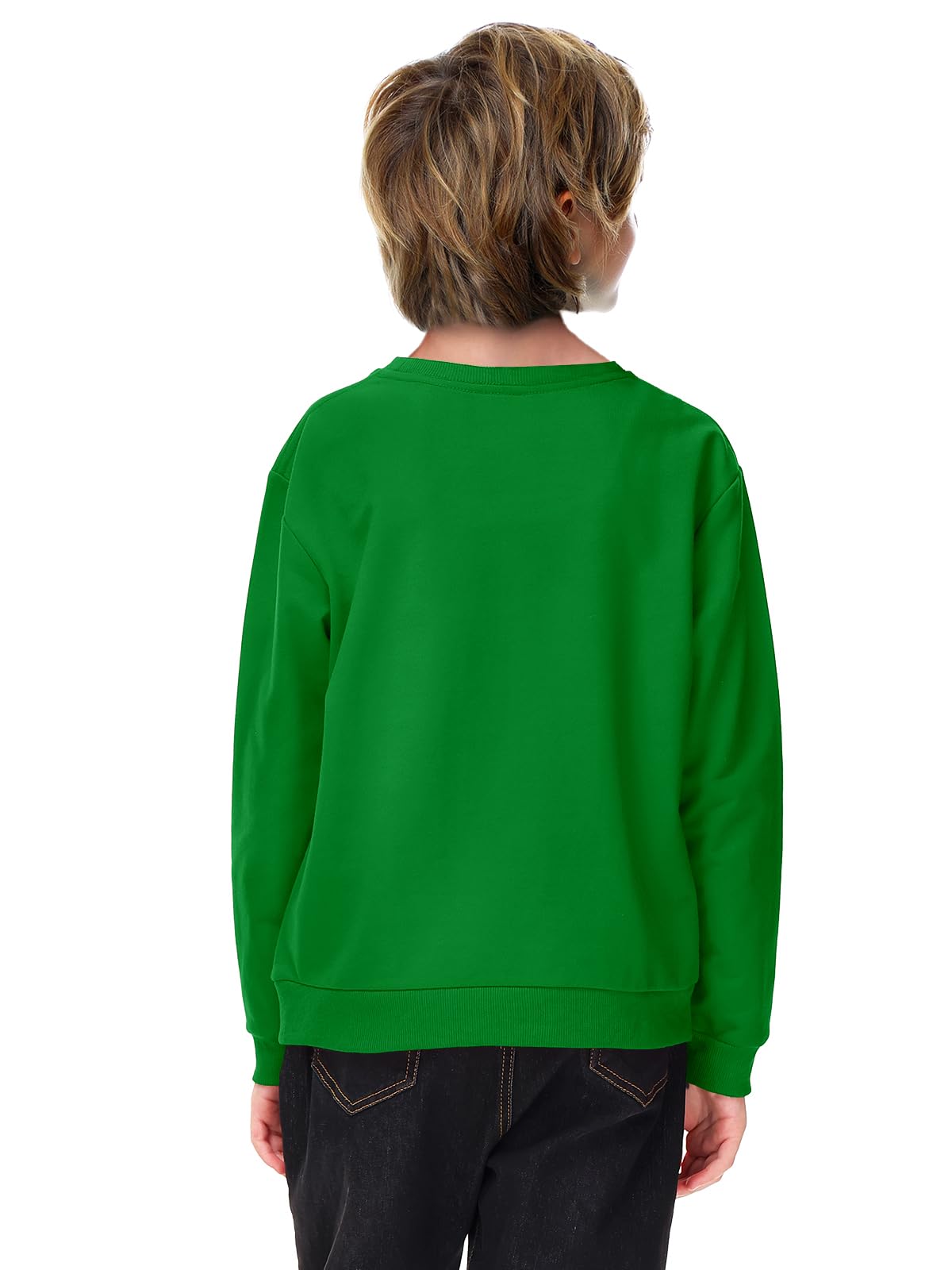 Remimi Unisex Kids St. Patrick's Day Sweatshirt Long Sleeve Mardi Gras Pullover Tops 3-14 Years - Image 7