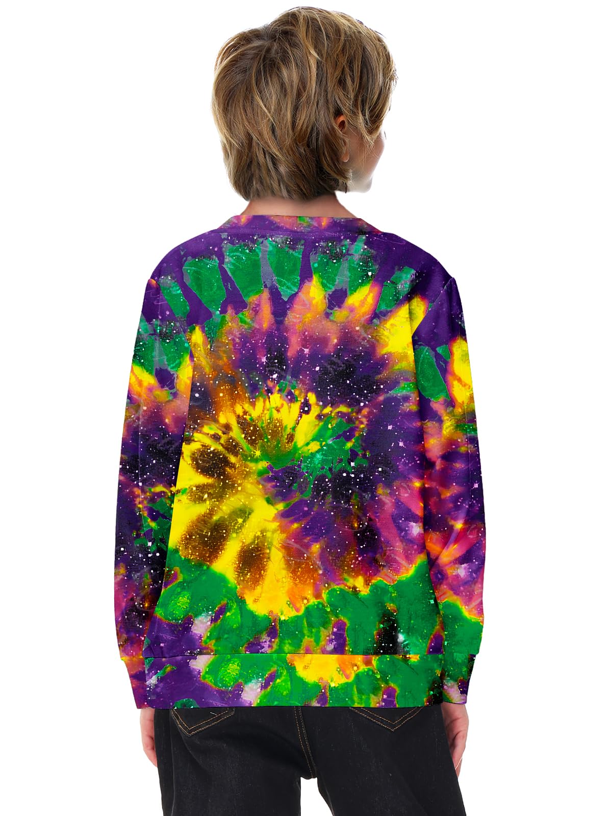 Remimi Unisex Kids Valentines Sweatshirts Mardi Gras Pullover Shirts 5-14 Years - Image 6